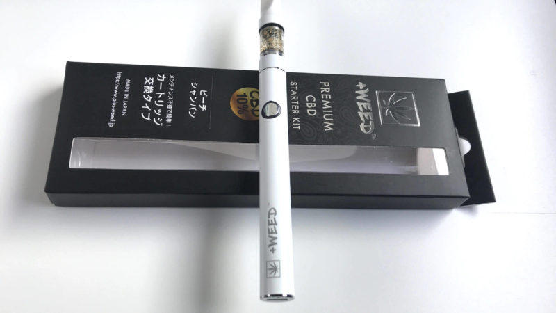 +WEED(プラスウィード)スターターキットのピーチシャンパン味CBD10%をレビュー!