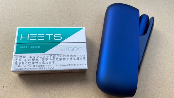 アイコスデュオとフロストグリーンのパッケージ