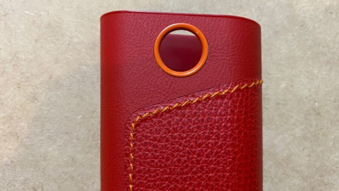 グロープロ純正レザースリーブのチリレッド