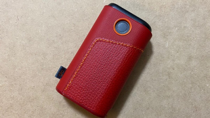 グロープロ本体と純正レザースリーブのチリレッド