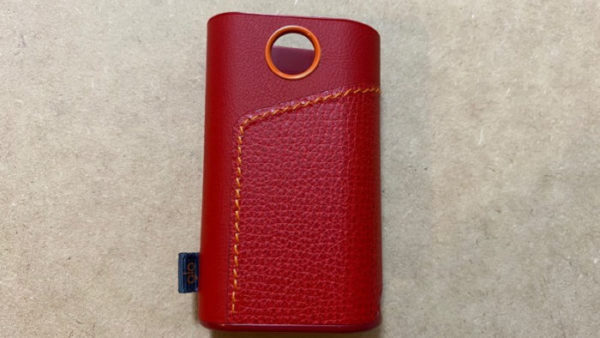 グロープロ純正レザースリーブのチリレッド