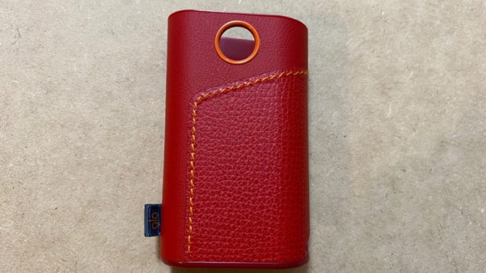 グロープロ純正レザースリーブのチリレッド