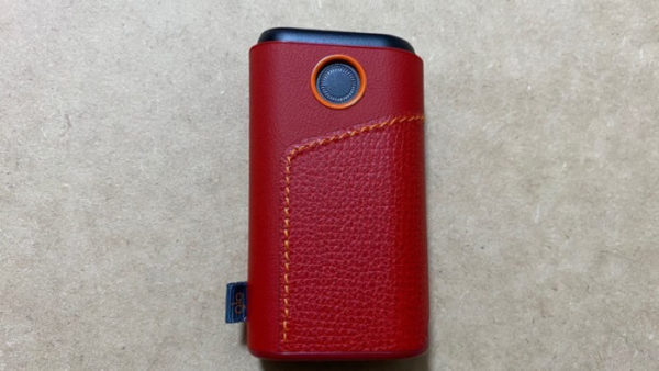 グロープロ本体と純正レザースリーブのチリレッド