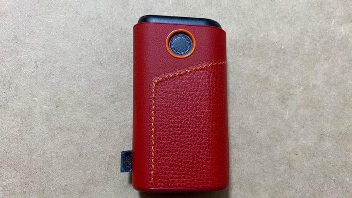 グロープロ本体と純正レザースリーブのチリレッド