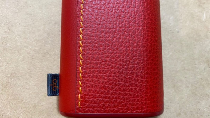 グロープロ純正レザースリーブのチリレッド