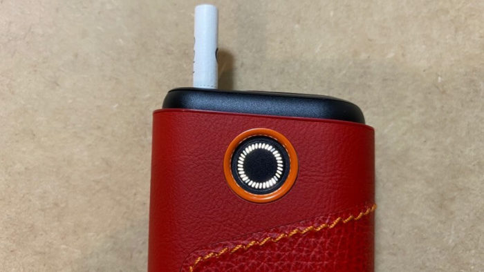 グロープロ本体と純正レザースリーブのチリレッド