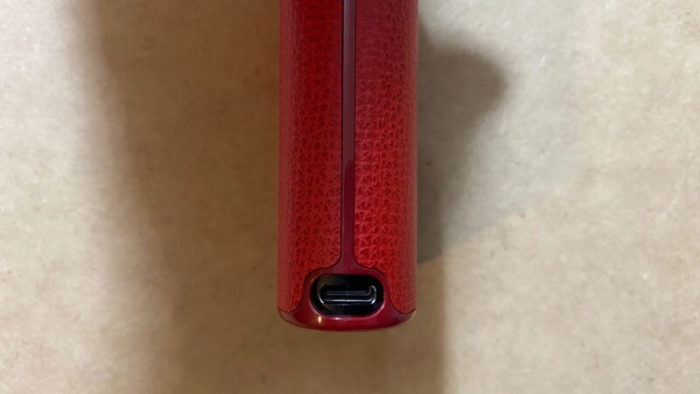 グロープロ本体と純正レザースリーブのチリレッド