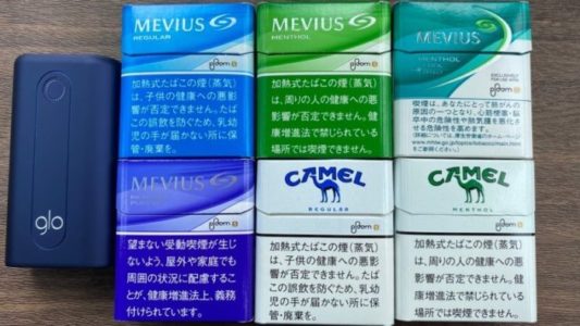 グローハイパー本体とプルームエスのたばこスティック