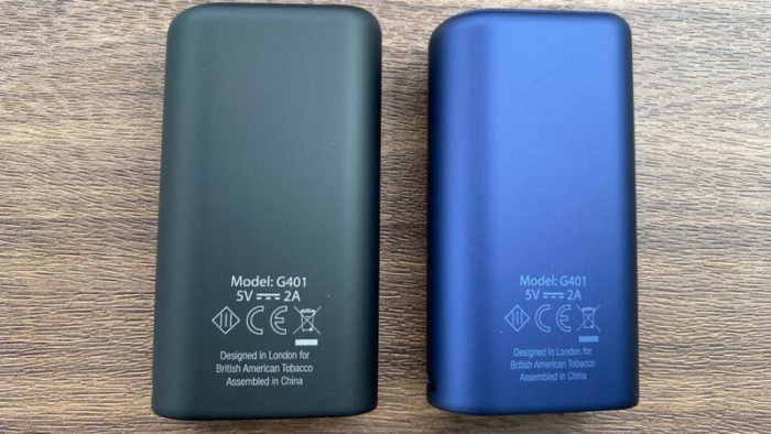 グローハイパーのブラックとブルー本体