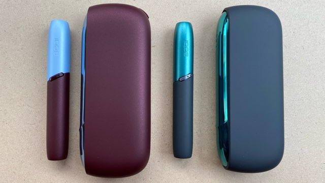 アイコスのフロステッドレッドとベルベットグレー