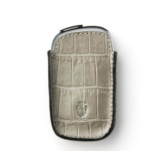 グレーのレザーカバー公式画像