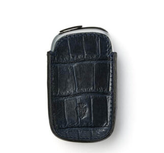 ネイビーのレザーカバー公式画像