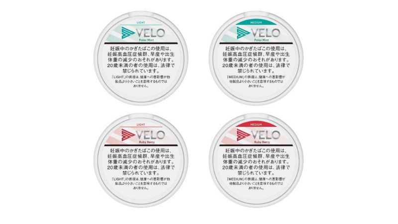 VELOナノのフレーバーは全4種類