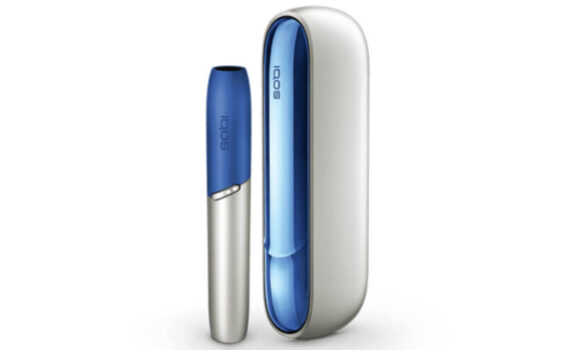 アイコス3デュオのムーンシルバー・アクアブルー公式画像