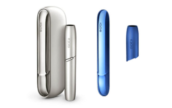 アイコス3デュオのムーンシルバーとアクアブルー公式画像