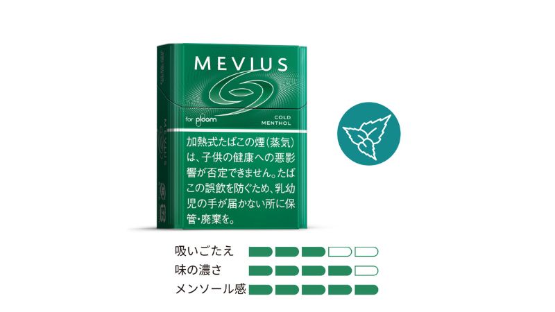 メビウス・コールド・メンソール・プルーム用と特徴