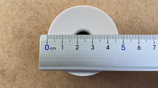 アイコスイルマ・プライム専用チャージングドック本体の直径