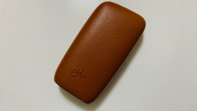 プルームXのレザーバックカバー・キャメル