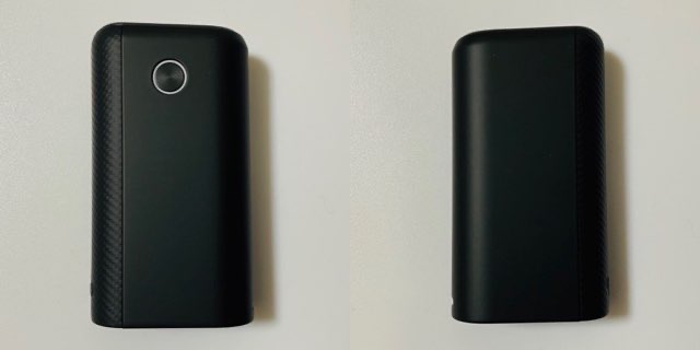 グローハイパープラスユニークのデバイス本体・正面と裏面