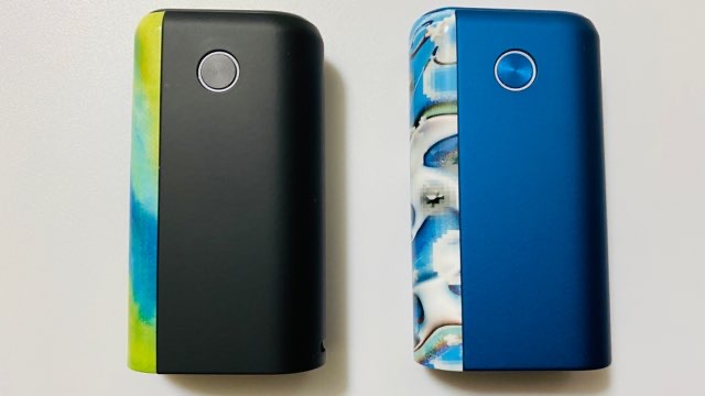 グローハイパープラスのウィンターエディション・ブラックとブルー本体