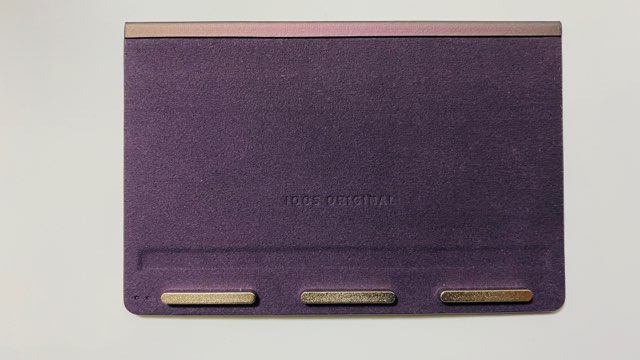 アイコスイルマプライムのオーロララップカバー(ナイトシェード)裏側