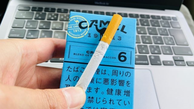 キャメル・クラフト・6・ボックスのパッケージとスティック