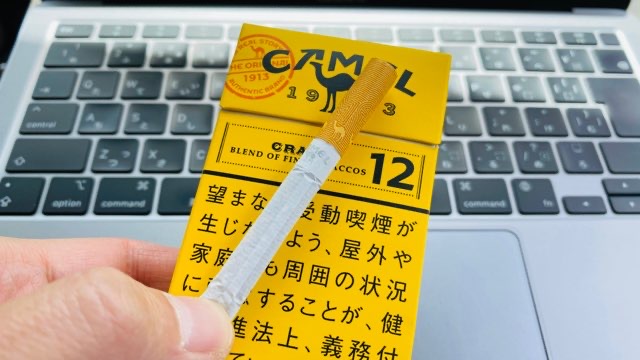 キャメル・クラフト・12・ボックスのパッケージとスティック