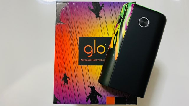 グローハイパープラスのペンギンエディション・ライム実機とパッケージ
