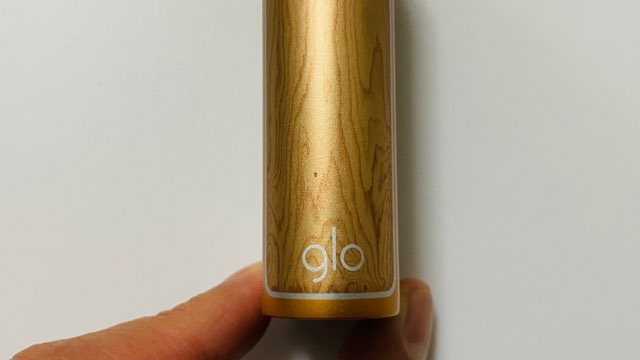 グローハイパープラスのオーセンティックゴールド実機・サイドパネル