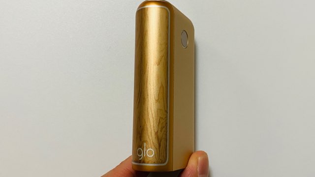 グローハイパープラスのオーセンティックゴールド実機・サイドパネル