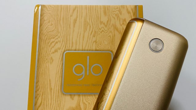 グローハイパープラスのオーセンティックゴールド実機とパッケージ