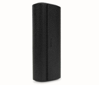 アイコスイルマプライム専用レザーフルラップカバーのオブシディアンブラック