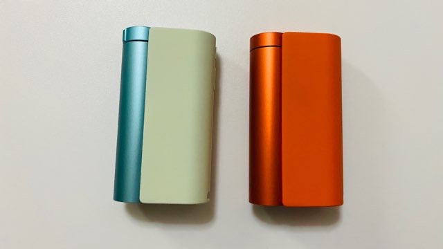 グローハイパーX2のミントブルーとメタルオレンジ