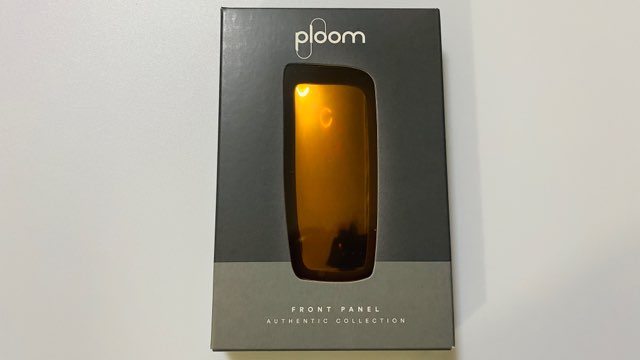 プルームXの新色フロントパネル・マンゴーイエローのパッケージ