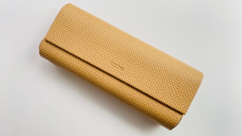 IQOSイルマプライム純正レザーフルラップカバーのゴールドカーキ