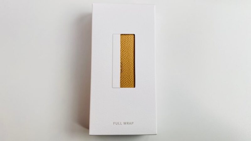 IQOSイルマプライム純正レザーフルラップカバーのゴールドカーキ・パッケージ