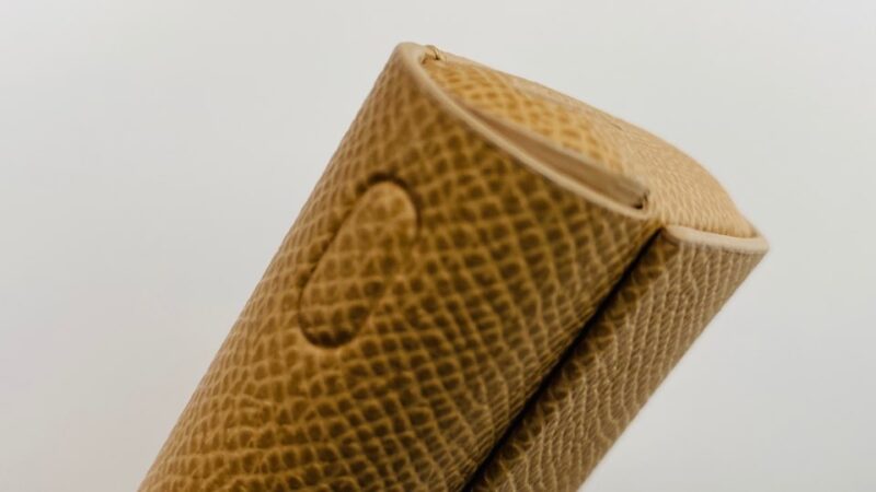 IQOSイルマプライム純正レザーフルラップカバーのゴールドカーキ