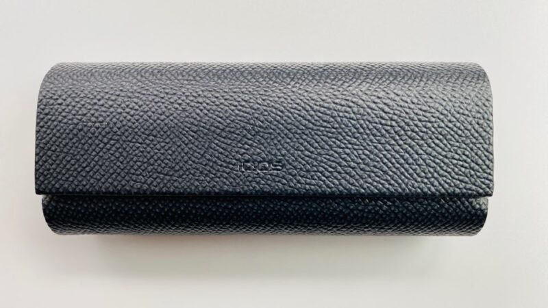 IQOSイルマプライム純正レザーフルラップカバーのオブシディアンブラック