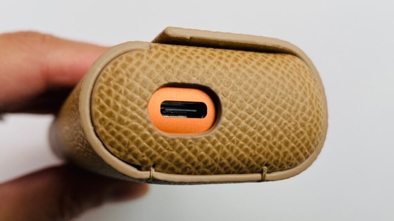 IQOSイルマプライム純正レザーフルラップカバーのゴールドカーキ