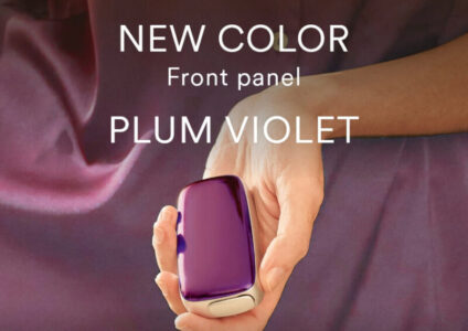 プルームX専用フロントパネルのプラムバイオレット