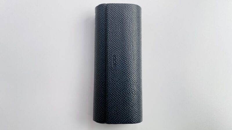 IQOSイルマプライム純正レザーフルラップカバーのオブシディアンブラック