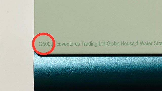 グローハイパーX2のアプデ版本体・G500表記