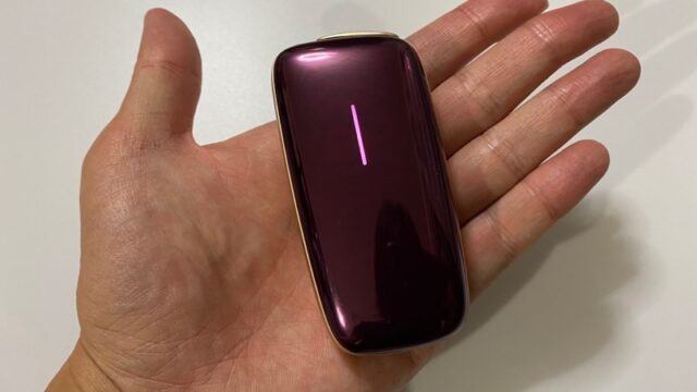 プルームX専用フロントパネルのプラムバイオレット