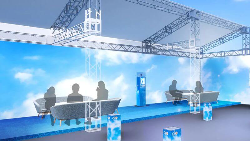 イベントの合間にくつろげる公式サイト会員専用エリア