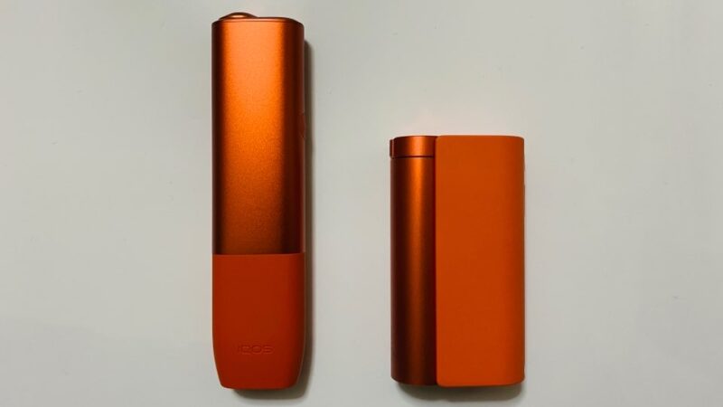 IQOSイルマワンのオアシスモデルとグローハイパーX2のメタルオレンジ