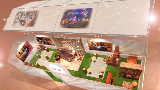 東京クリスマスマーケット2022 in 日比谷公園の喫煙ブース