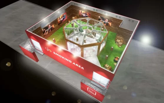 glo喫煙ブース in 第73回さっぽろ雪まつり