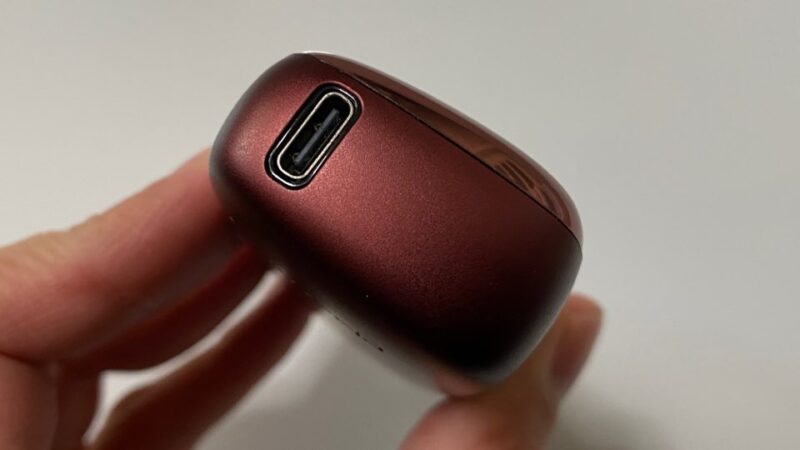 プルームXのレディッシュブラウン実機下部