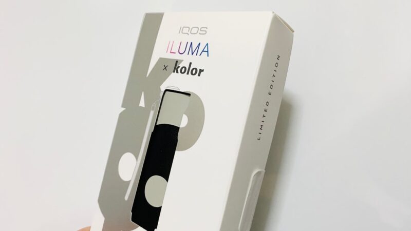 IQOSイルマワン kolor限定スリーブ+のパッケージ