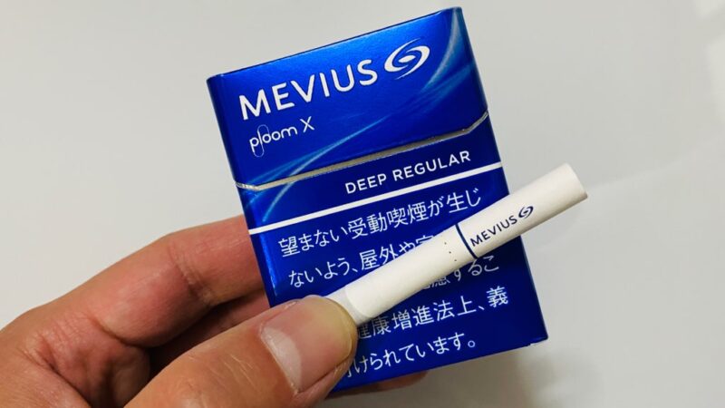 メビウス ディープレギュラー プルームX用のパッケージとスティック